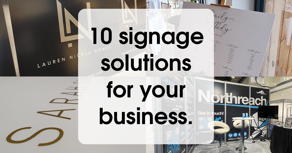 10 signage solutions for your business Black Square Print Media