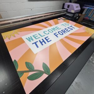 Welcome to The Forest sign