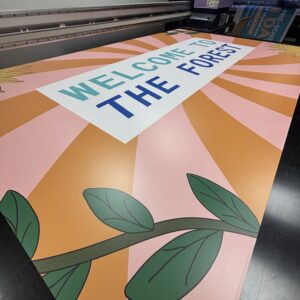Welcome to The Forest sign
