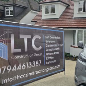 heras banners for LTC Construction Group